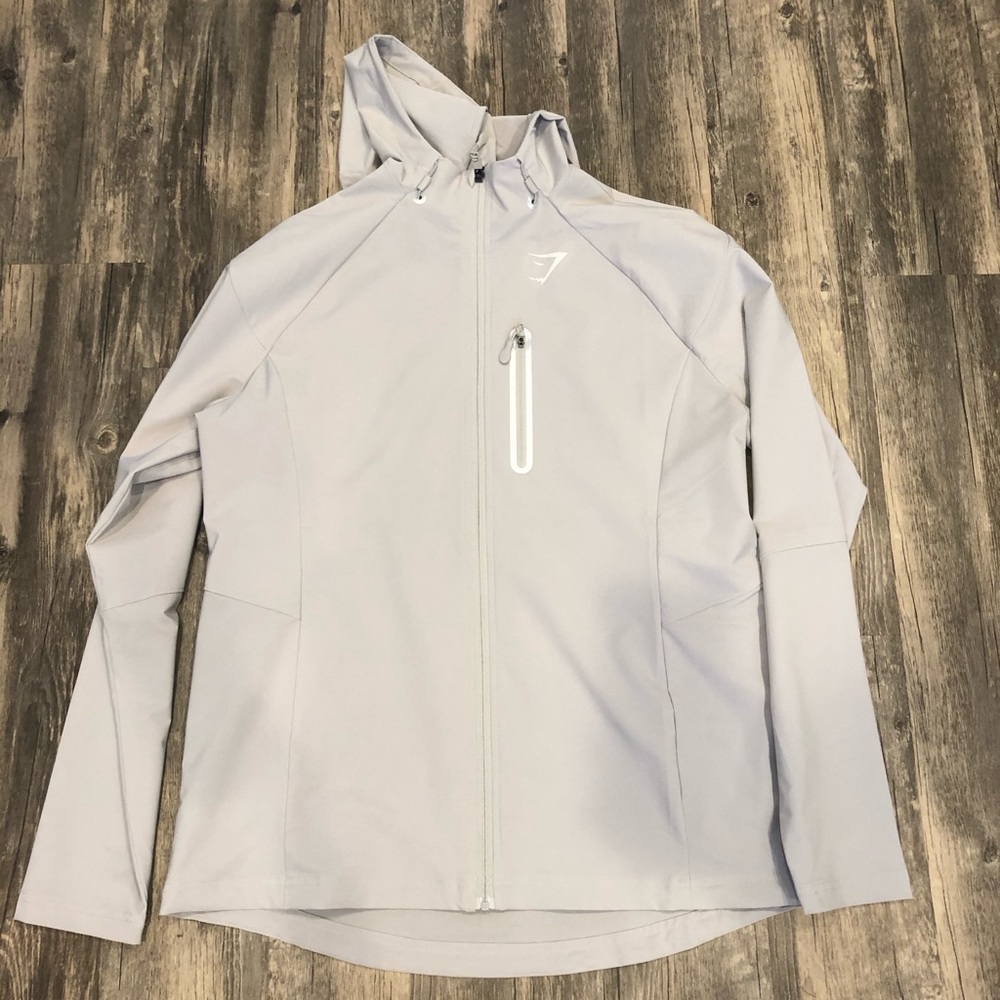 Gymshark Mens Wolf Grey Running Jacket XL